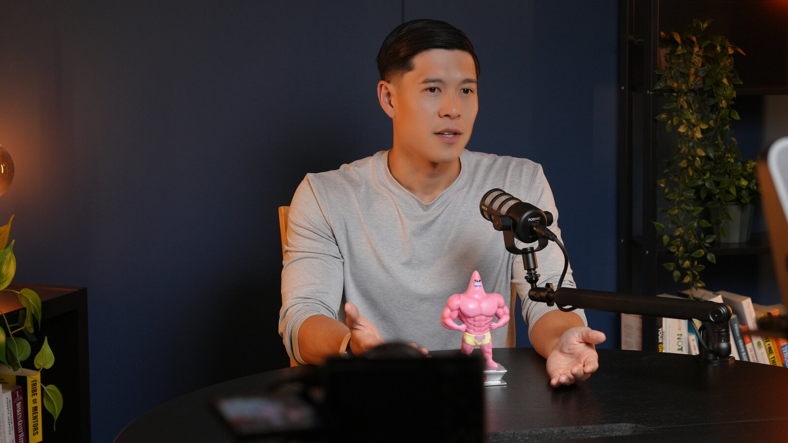 Darren Liu recording at Unlimited Podcast Bangkok